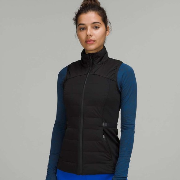 NWT Lululemon Down for It All Zip Up Running Puffer Vest - Black Size 0, XS - Picture 7 of 10